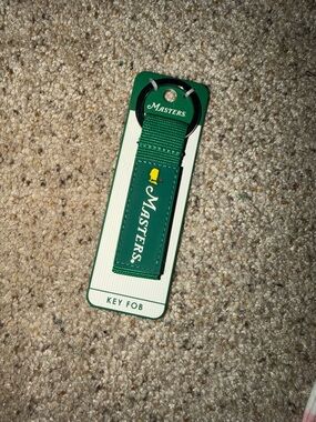 Masters Green Key Fob with Yellow Logo